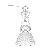 Flos Replacement Ceiling Rose Assembly for Romeo Moon Lamp