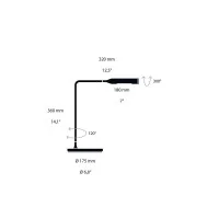 Lumina FLO Bedside Lampada da Comodino a LED Dimmerabile