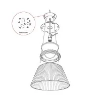 Flos Ricambio Bloccacavi e Viti per Lampada Romeo Moon