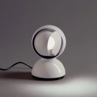 Artemide Eclisse E14 25W Table Lamp White By Vico Magistretti