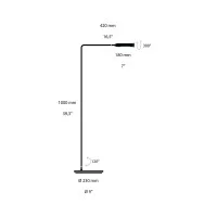 Lumina FLO Lounge Floor Lamp LED Dimmable Adjustable By Foster