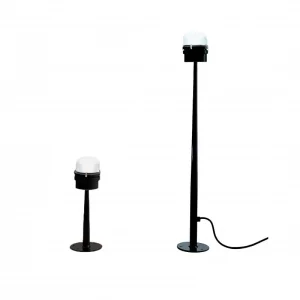 Oluce Fresnel Outdoor Floor Lamp with Diffused Light Vintage
