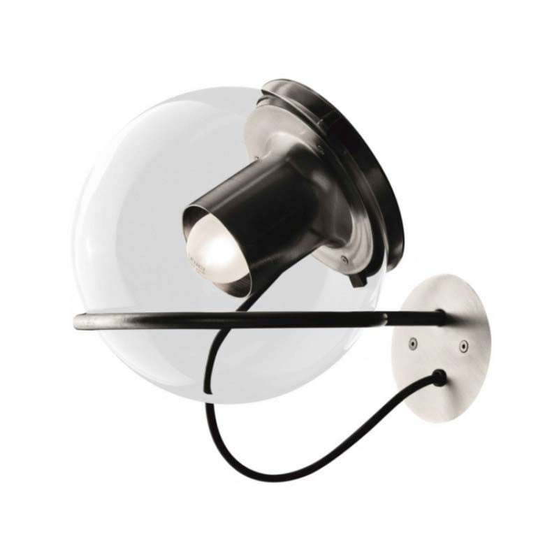 Oluce The Globe Wall Lamp With Diffused Light Vintage Design by