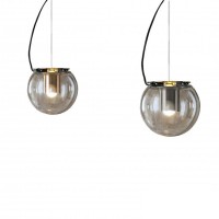Oluce The Globe Suspension Lamp With Diffused Light Vintage