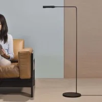 Lumina FLO Floor LED Dimmable Adjustable Lamp By Foster +