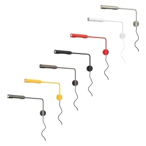 Lumina FLO Wall LED Dimmable Wall Lamp with Plug By Foster +