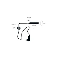 Lumina FLO Wall LED Dimmable Wall Lamp with Plug By Foster +