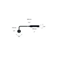 Lumina FLO Wall M Dimmable Adjustable LED Wall Lamp By Foster +