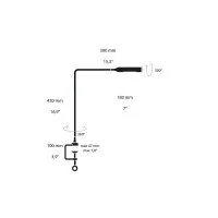 Lumina FLO Clamp LED Dimmable Table Lamp with Clamp By Foster +