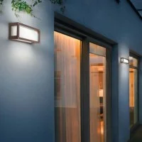Ai Lati Home Lampada da Parete e Soffitto in Vetro per Esterno