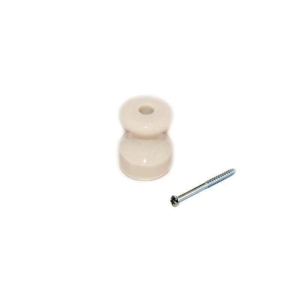 Isolatore Milano in Ceramica Bianco 22 x 16 mm con vite e