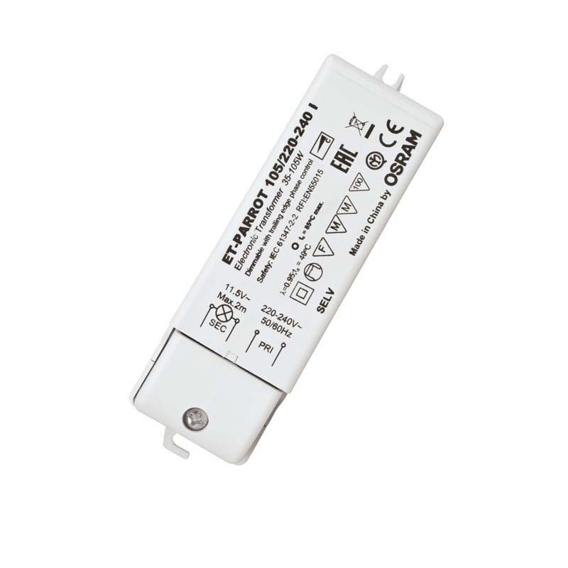 Osram trasformatore elettronico ET-Parrot 105W 12V 35-105W led Osram trasformatore elettronico ET-Parrot 105W 12V 35-105W led