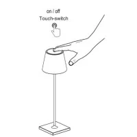 Faro TOC LED Table Lamp 2W portable Rechargeable IP54 use