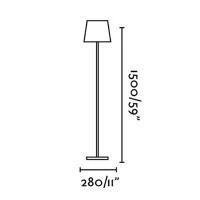 Faro TOC LED Floor Lamp 5W portable Rechargeable IP54 use