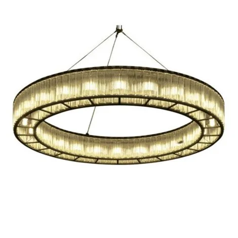 Santa & Cole Estadio 250 supports Pendant Big Glass Chandelier