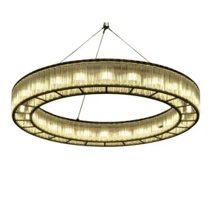 Santa & Cole Estadio 250 supports Pendant Big Glass Chandelier