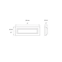 Lampo Ultra-Flat Surface Rectangular Steplight TRICOLOR LED