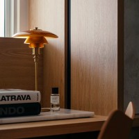 Louis Poulsen PH 2/1 Limited Edition Table Lamp in Blown Amber
