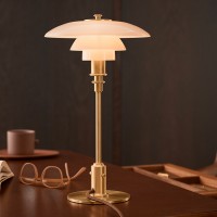 Louis Poulsen PH 2/1 Limited Edition Table Lamp in Blown Amber