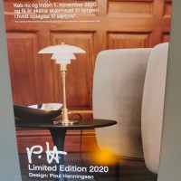 Louis Poulsen PH 2/1 Limited Edition Table Lamp in Blown Amber