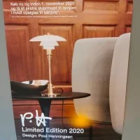 Louis Poulsen PH 2/1 Limited Edition Table Lamp in Blown Amber