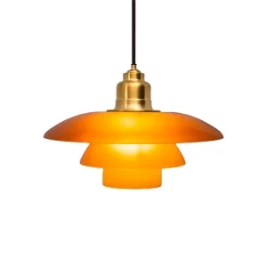 Louis Poulsen PH 3½-3 Limited Edition Suspension Lamp in Amber
