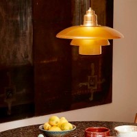 Louis Poulsen PH 3½-3 Limited Edition Suspension Lamp in Amber