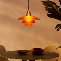 Louis Poulsen PH 3½-3 Limited Edition Suspension Lamp in Amber