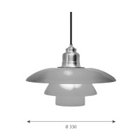 Louis Poulsen PH 3½-3 Limited Edition Suspension Lamp in Amber