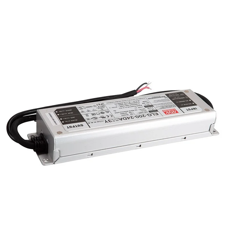 Meanwell Power Supply ELG-200-24DA-3Y 200W 24V 8.4A IP67 DALI Meanwell Power Supply ELG-200-24DA-3Y 200W 24V 8.4A IP67 DALI