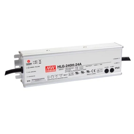 Meanwell Power Supply HLG-240H-24A 240W 24V 10A IP67 Constant