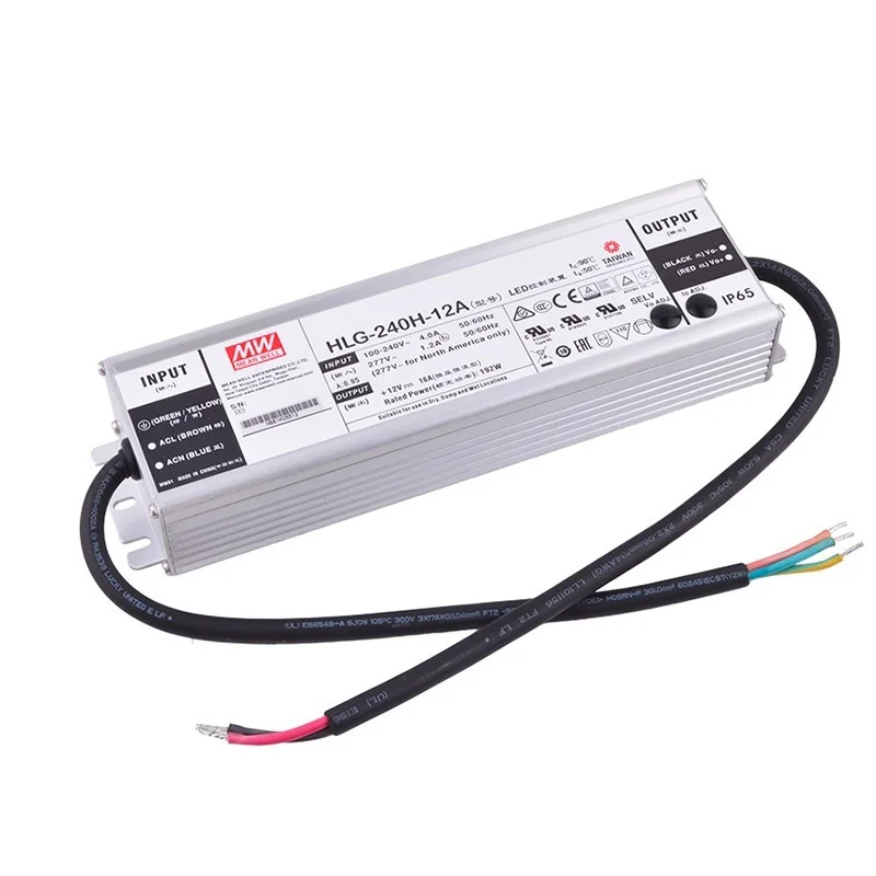 Meanwell Alimentatore HLG-240H-12A 240W 12V 16A IP67 Tensione