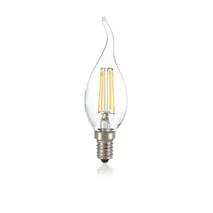 Ideal Lux Flame E14 LED Bulb 4W Tip Candle 430lm Dimmable 3000K