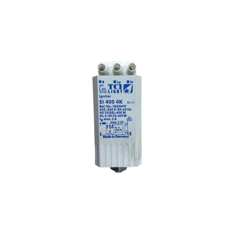 TCI Accenditore Elettronico a Sovrapposizione 70-400W 220-240V TCI Accenditore Elettronico a Sovrapposizione 70-400W 220-240V