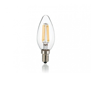 Ideal Lux Classic E14 LED Bulb 4W Olive 430lm 3000K Transparent