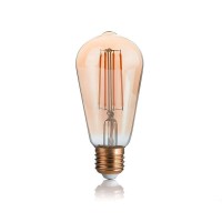 Ideal Lux Vintage Amber Bulb E27 LED 4W Cone 300lm 2200K Warm