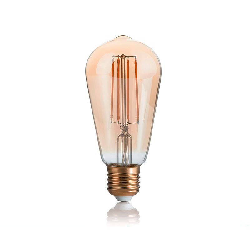 Ideal Lux Lampadina Ambrata Vintage E27 LED 4W Cono 300lm 2200K