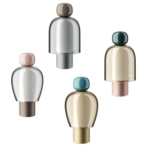 Lodes Easy Peasy LED Lampada Da Tavolo In Vetro Dimmerabile A