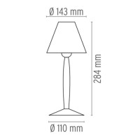Flos Miss Sissi Lampada da Tavolo Bianco By Philippe Starck
