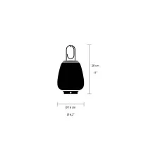 &Tradition Lucca SC51 LED Glass Lamp with USB Rechargeable