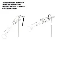Oluce Cornalux Bulb Head Hammer B22 to G9 48W Eco-Halogen in