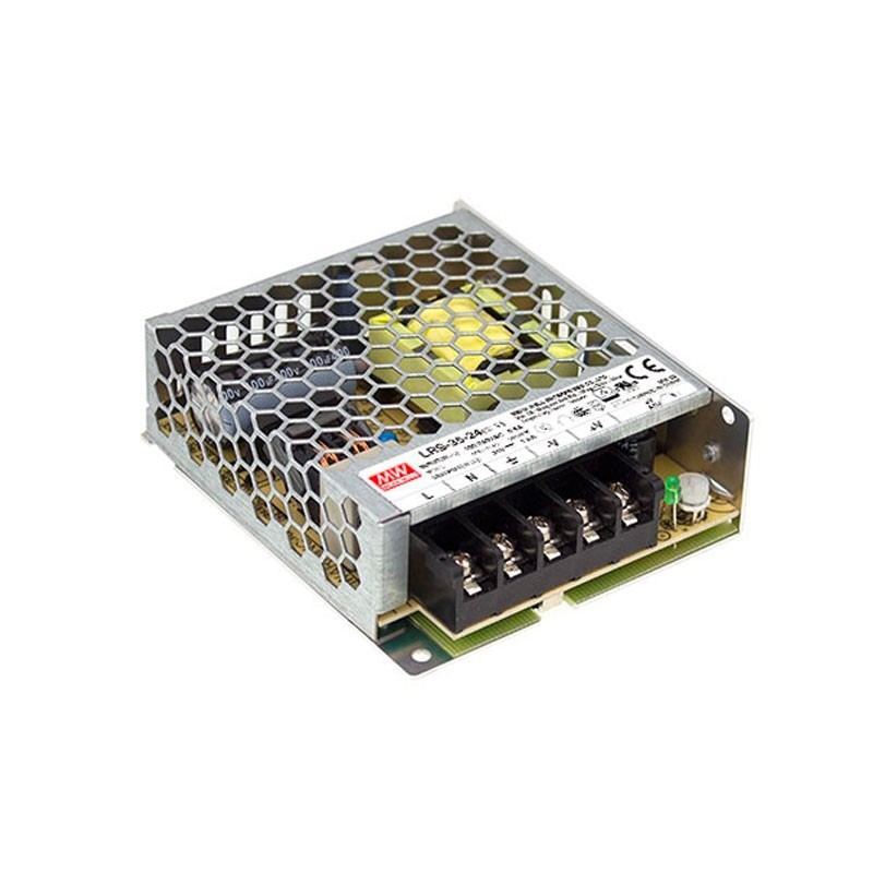 Meanwell Alimentatore LRS-35-24 36W 24V 1.5A Strip LED AC/DC Meanwell Alimentatore LRS-35-24 36W 24V 1.5A Strip LED AC/DC