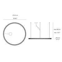 Rotaliana Squiggle H2 Lampada Circolare a LED da Sospensione