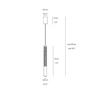 Rotaliana Squiggle H6 Cylindrical LED Suspension Lamp for