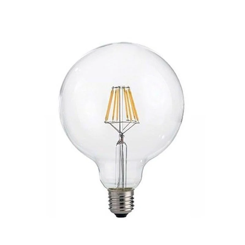 Lampadina LED Globo Chiara 8W - 75W 2700K E27 1000lm Chip LED a