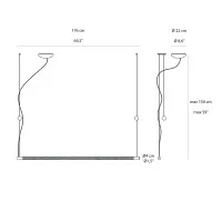 Rotaliana Squiggle H9 Tubular LED Suspension Lamp for Indoor By