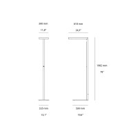 Logica Clara Floor Lamp with Biemission LED Dimmable for Indoor