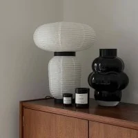 &Tradition Formakami JH18 Dimmable Table Lamp in Rice Paper By