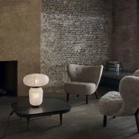 &Tradition Formakami JH18 Dimmable Table Lamp in Rice Paper By