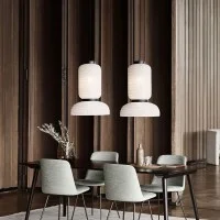 &Tradition Formakami Modular Suspension Lamp in Rice Paper By